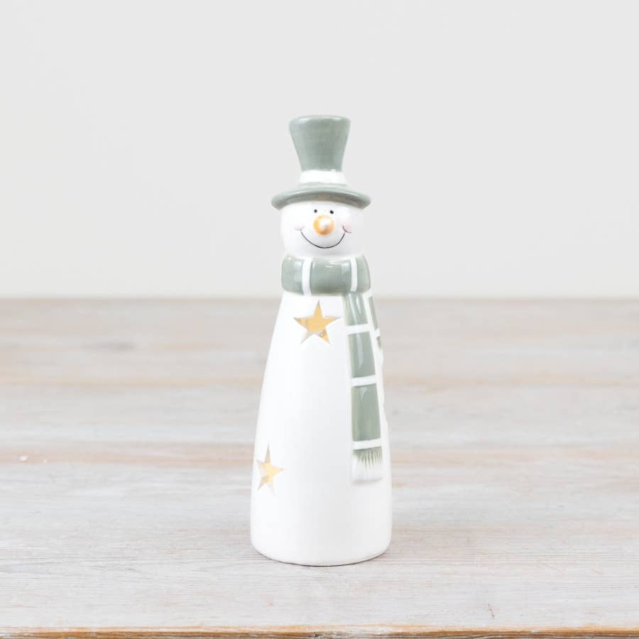 LED Standing Snowman, 17.5cm