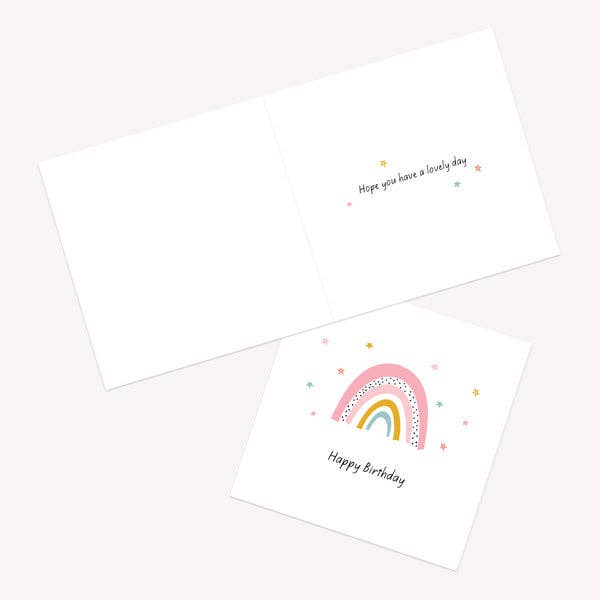 Kids Birthday Card - Chasing Rainbows Happy Birthday