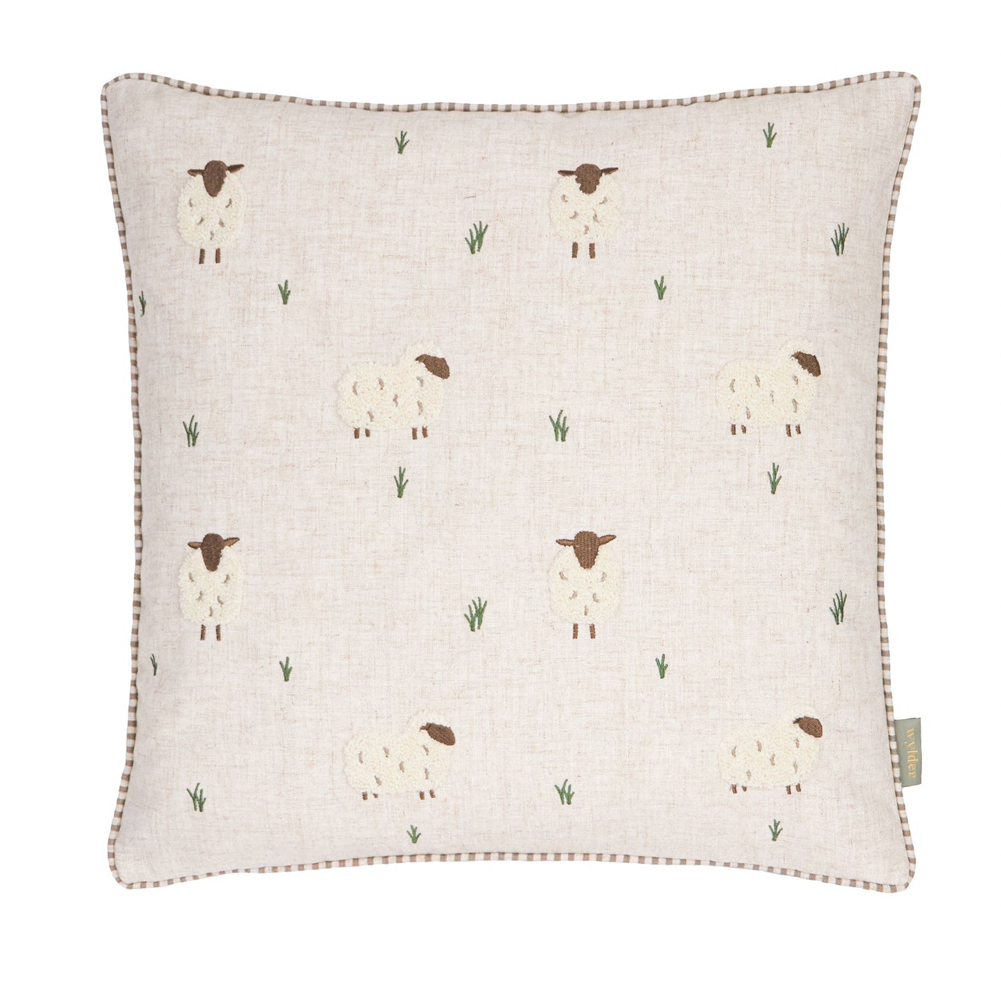 Ramble Sheep Tufted Cushion Natural: cover only