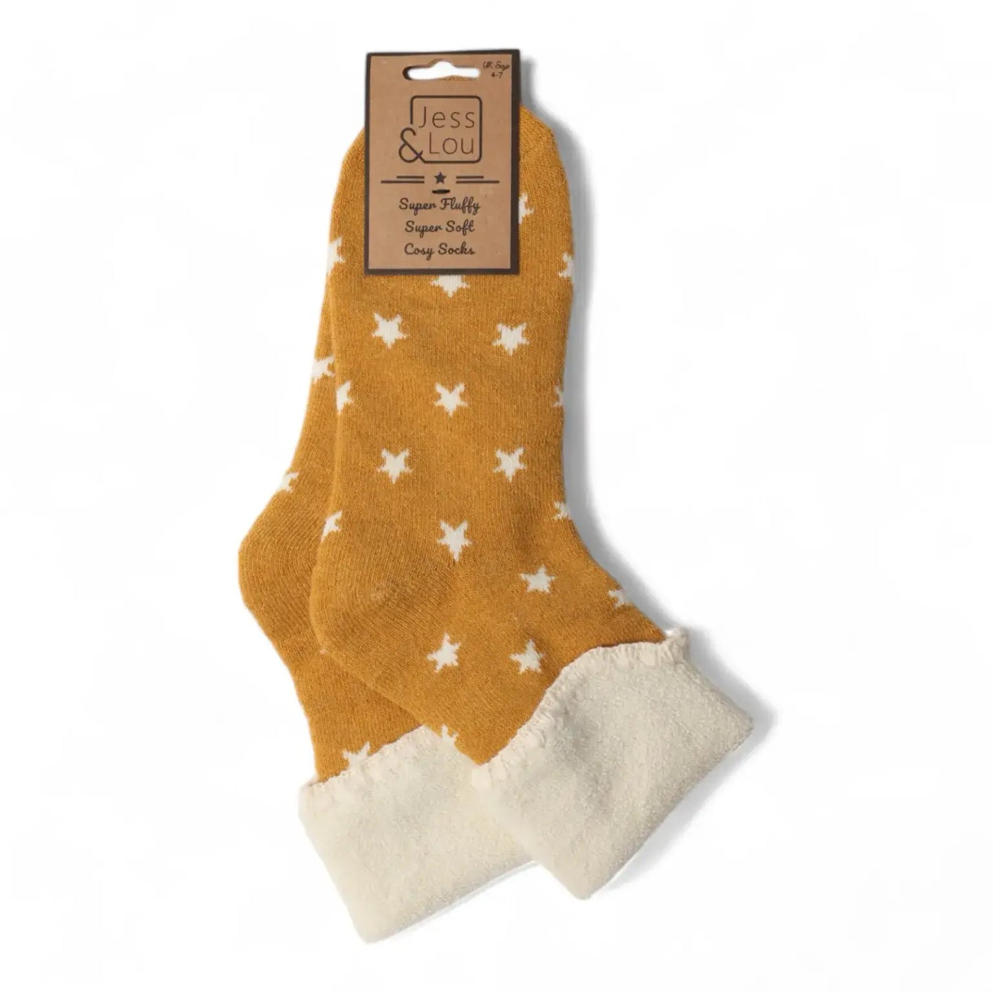 Star Cosy Cuff Socks : Pink
