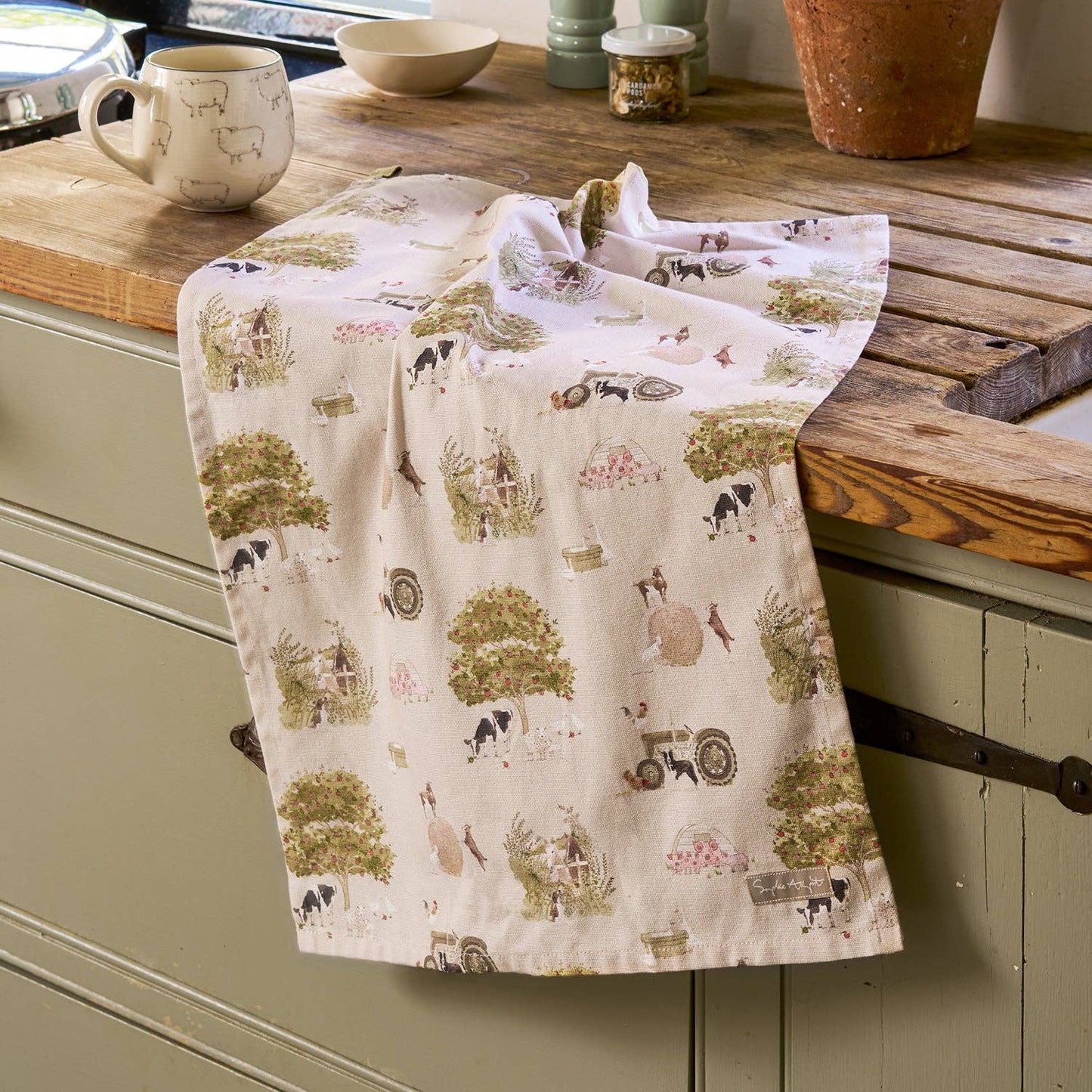 Farm Friends Tea Towel - Bluebell and Willow