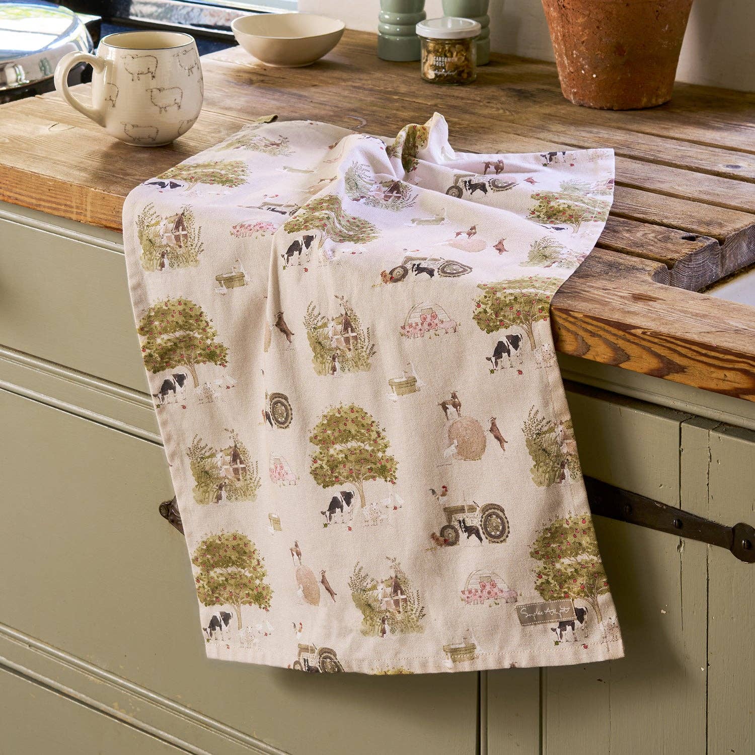 Farm Friends Tea Towel - Bluebell and Willow
