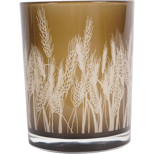 Wheatfields Glass Candle Holder Small