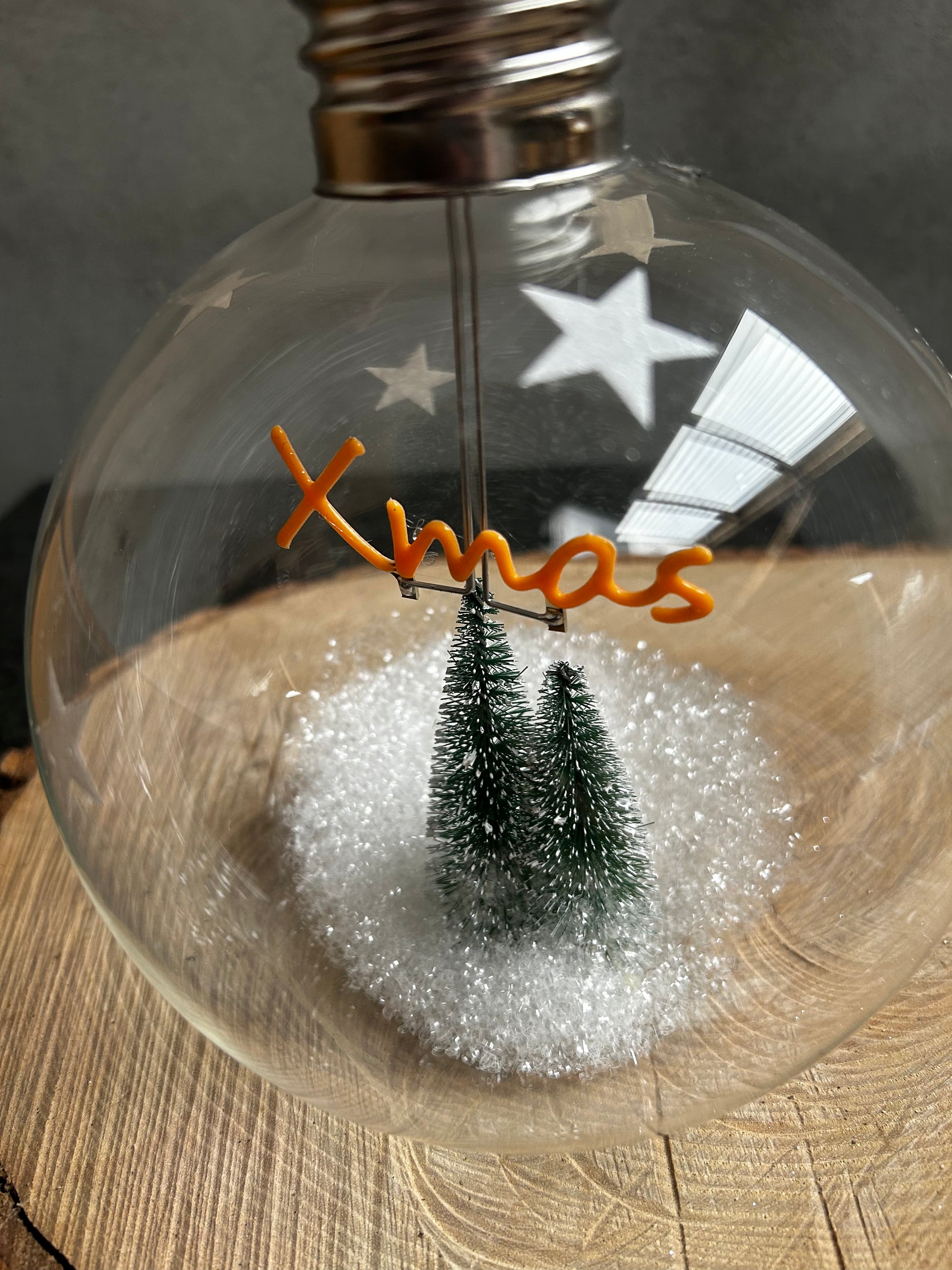 Light up Christmas Tree in Glass Bauble - Bluebell and Willow