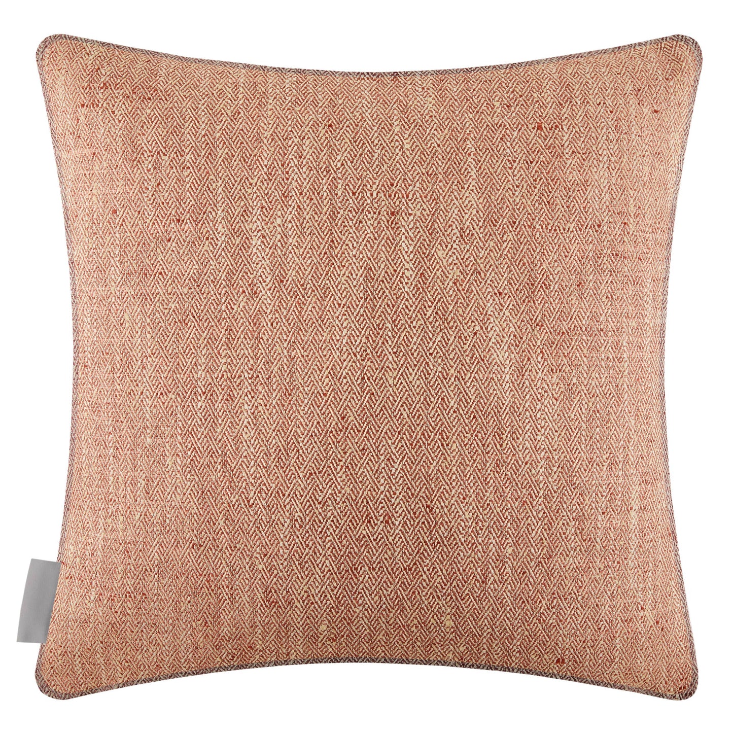 Jedburgh Textured Woven Square Cushion Rust