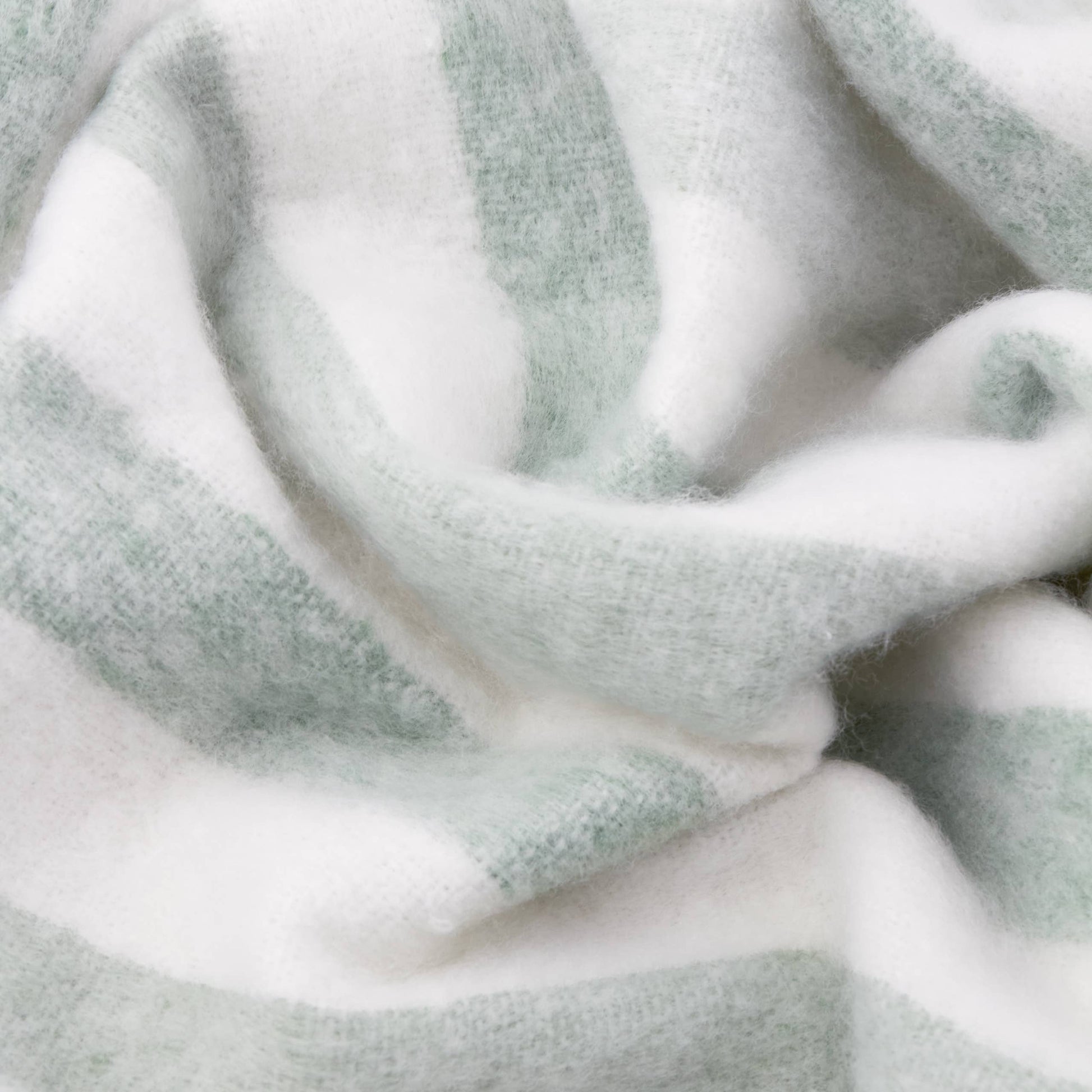 Beechwood Woven Stripe Throw Moorland Green - Bluebell and Willow