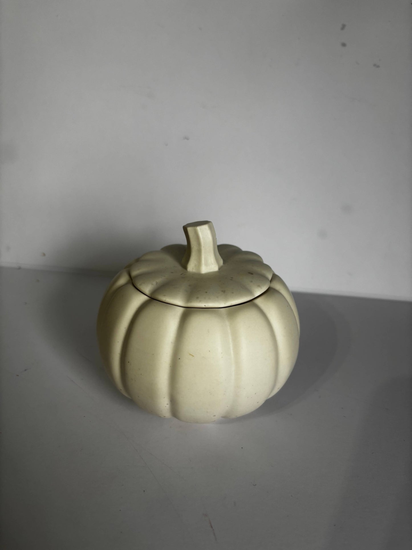 Pumpkin Candle | Trinket Pot: White