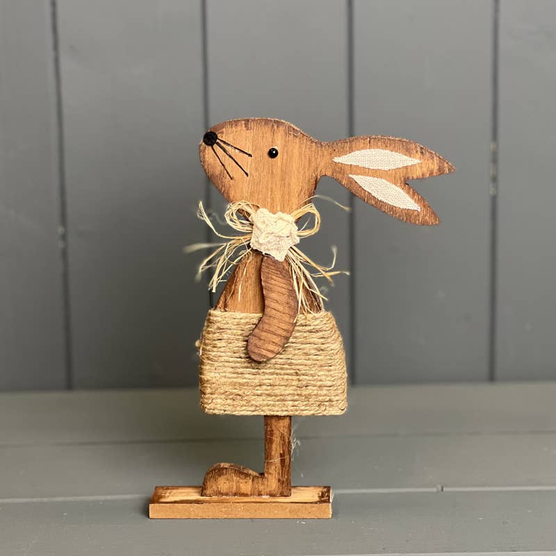 Wooden Girl Rabbit - Bluebell and Willow