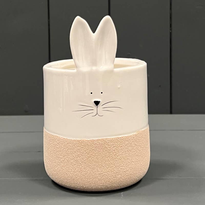 Ceramic White Rabbit Pot