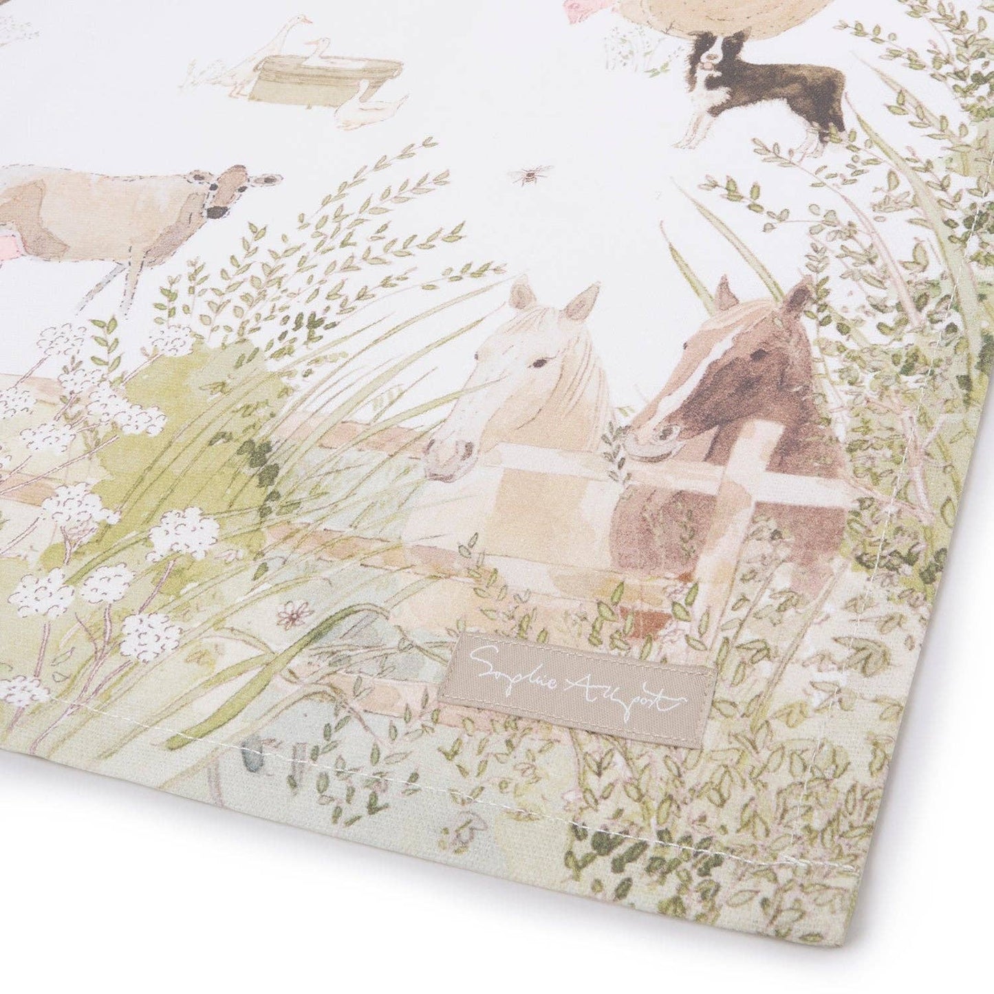 Farm Friends Scene Tea Towel - Bluebell and Willow