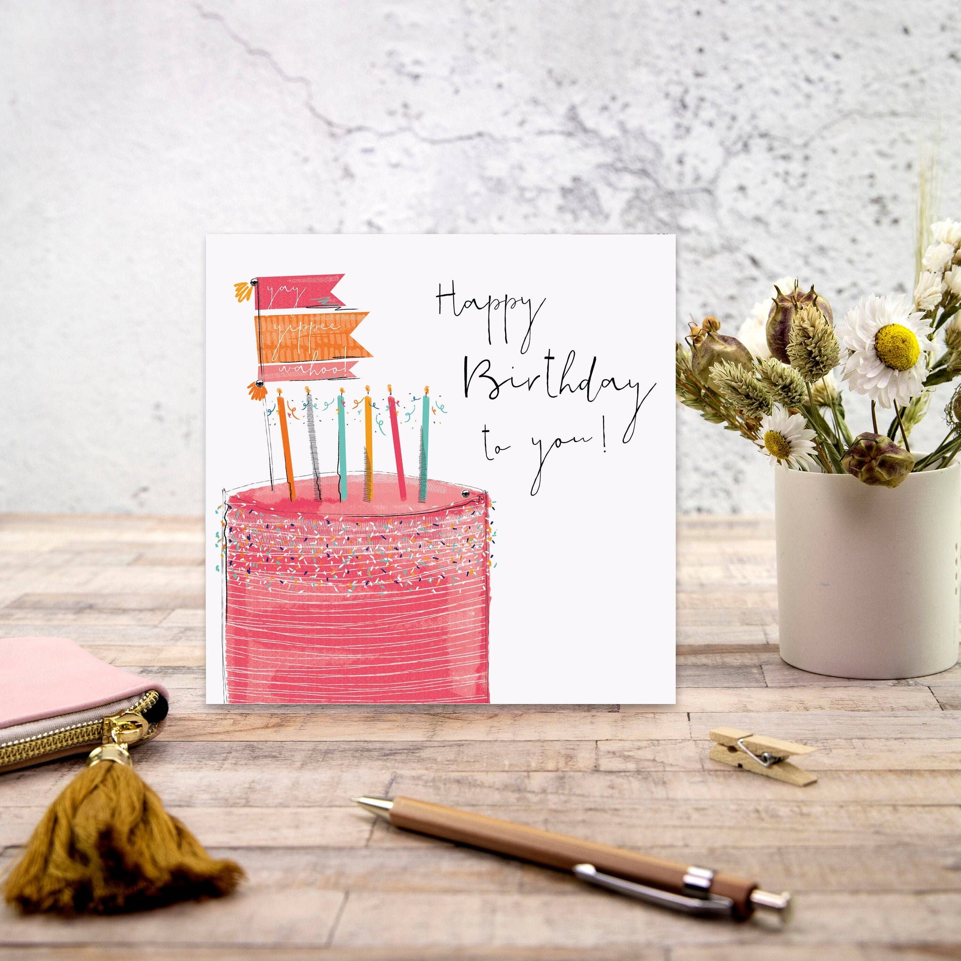 Happy Birthday to You! Handmade Greeting Card - Bluebell and Willow