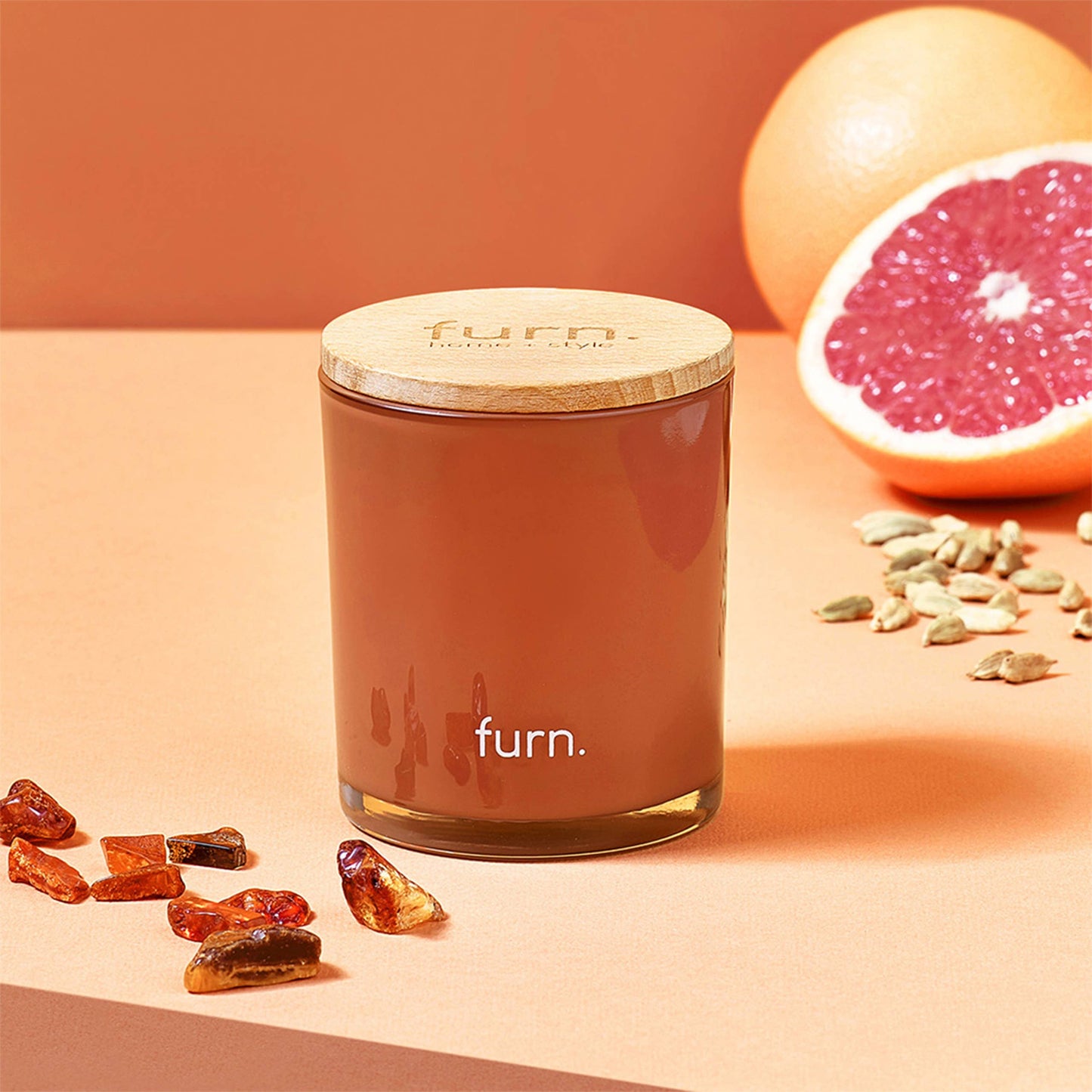 Wildlings Amber, Cinnamon + Mandarin Scented Glass Candle