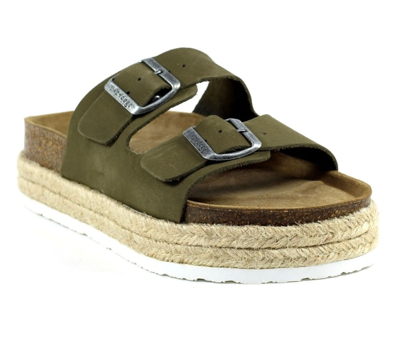 Lazy Dogz Gaze Khaki Sandals- Size 3 left