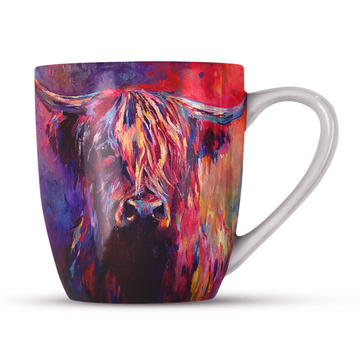 Highland Cow Bone China Mug - Bluebell and Willow