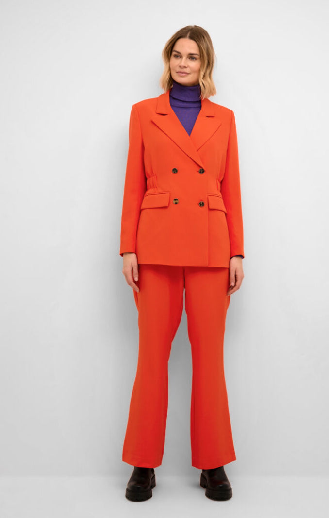 Orange 2025 blazer suit