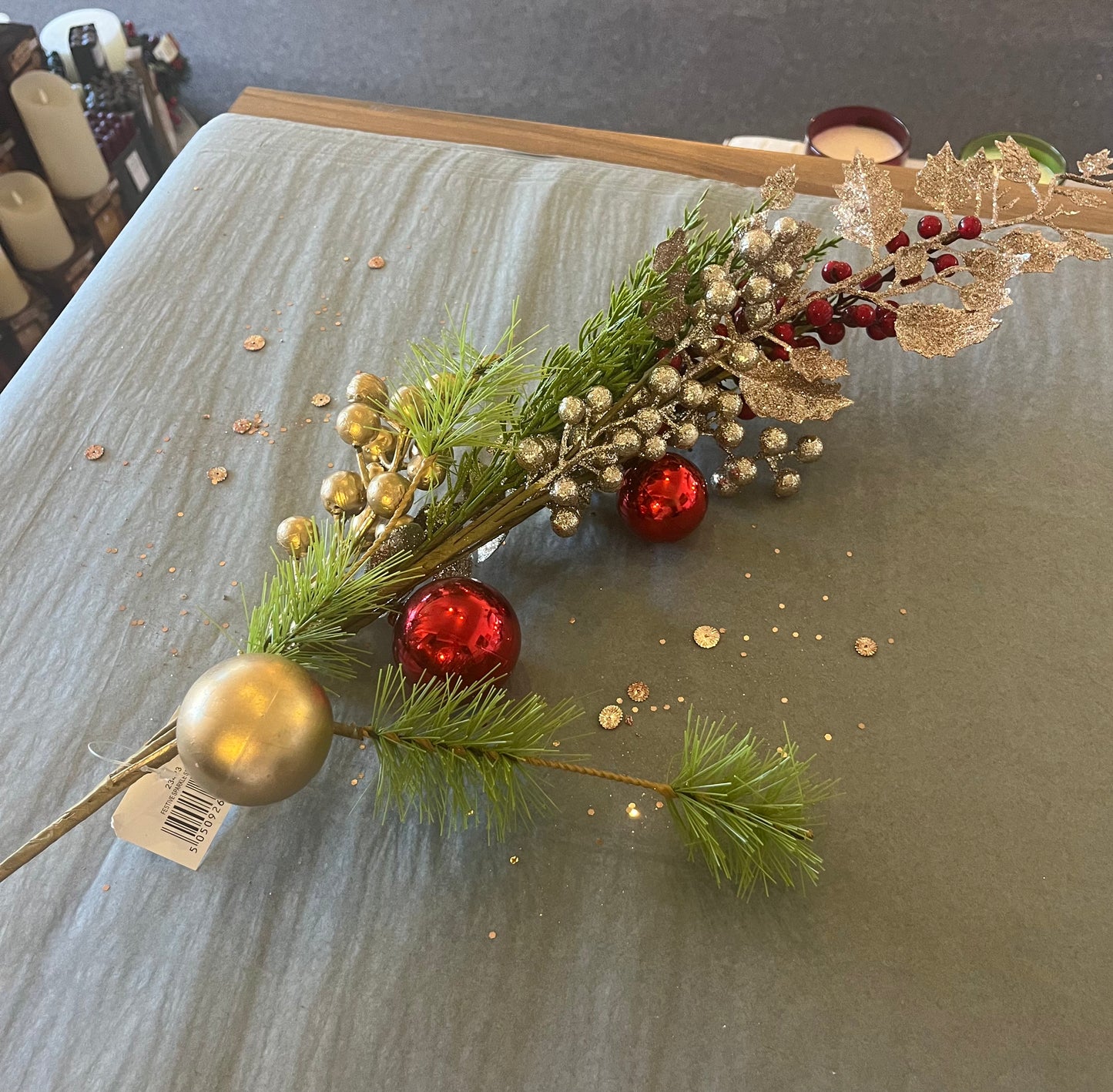 Festive Sparkle Spray - Bluebell and Willow