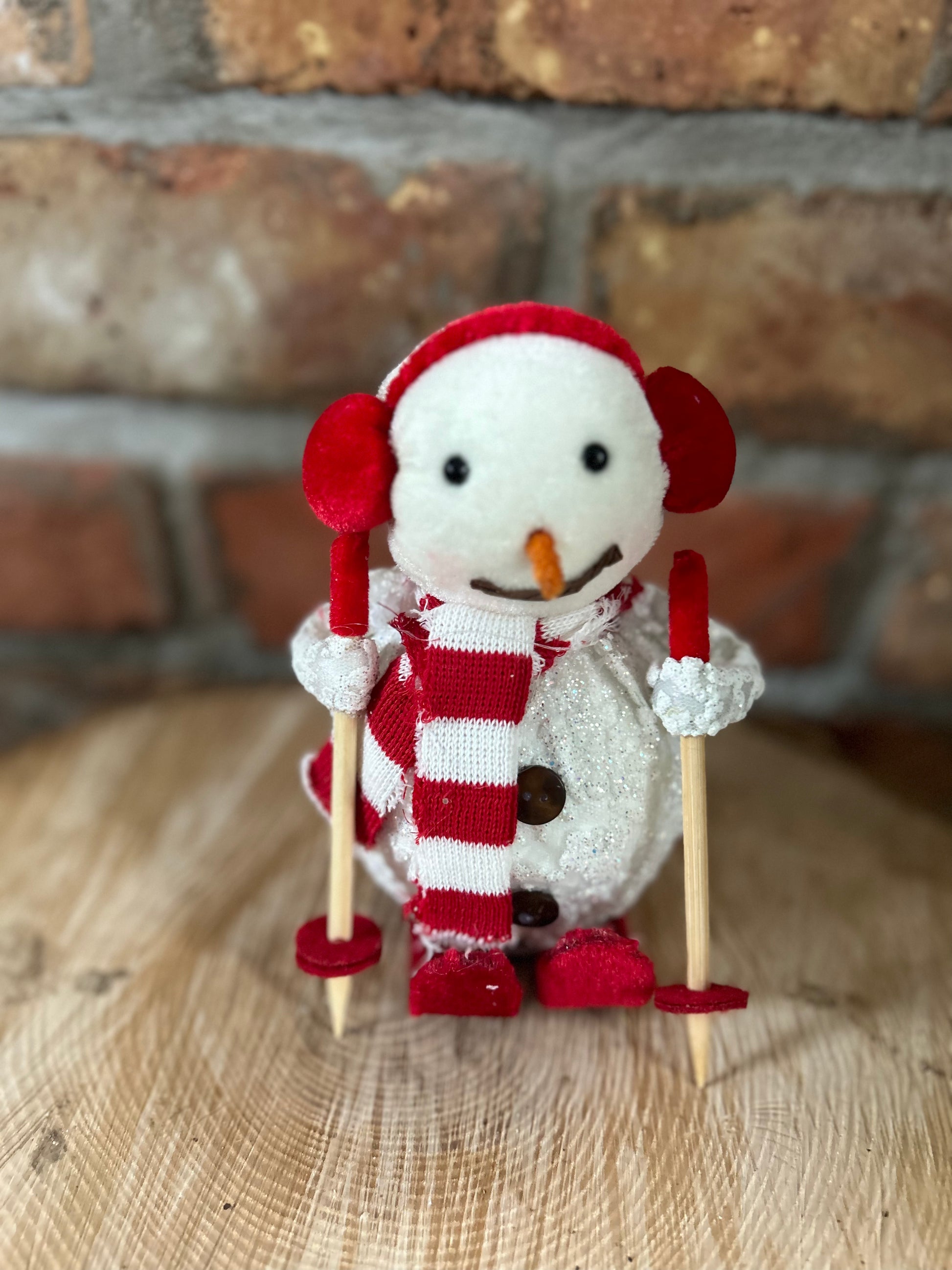 Skiing Snowman - Bluebell and Willow