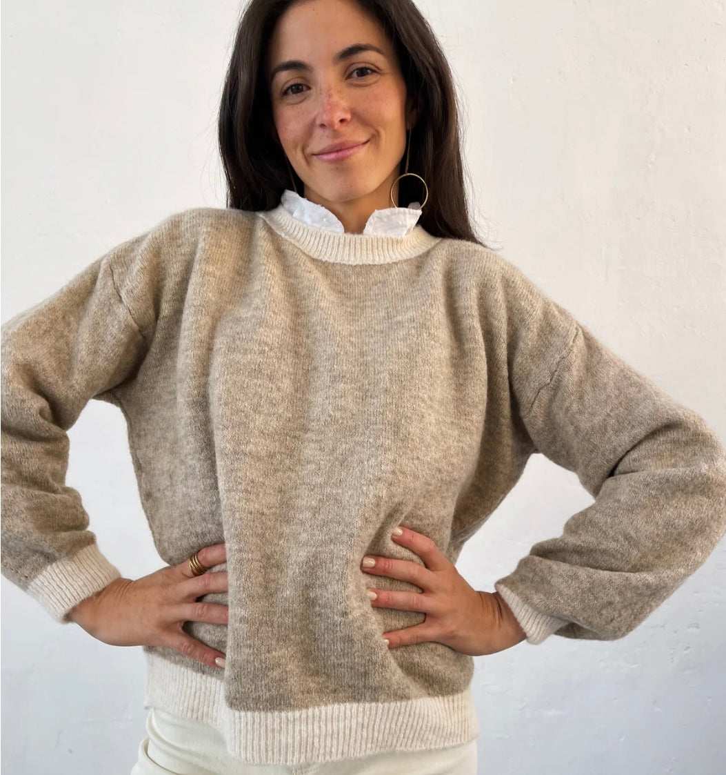 Oatmeal / natural jumper