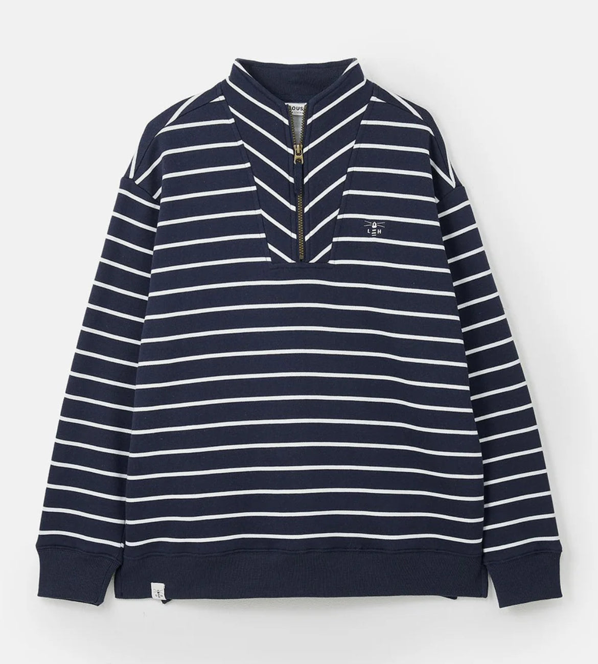 Lighthouse ladies Coral Navy Stripe Jersey - 10 left - Bluebell and Willow