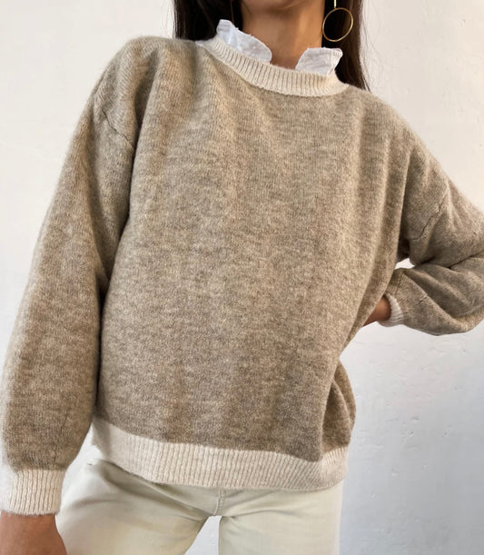 Oatmeal / natural jumper