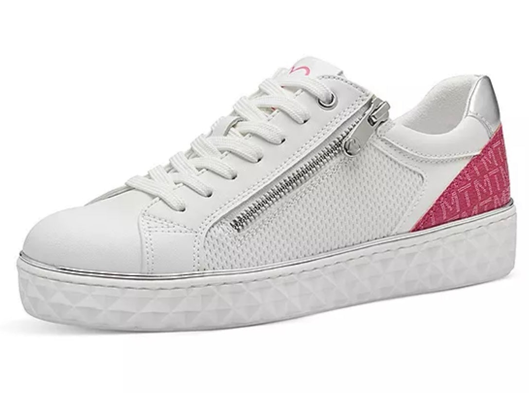 Marco Tozzi White/ Pink Trainer - 36 left