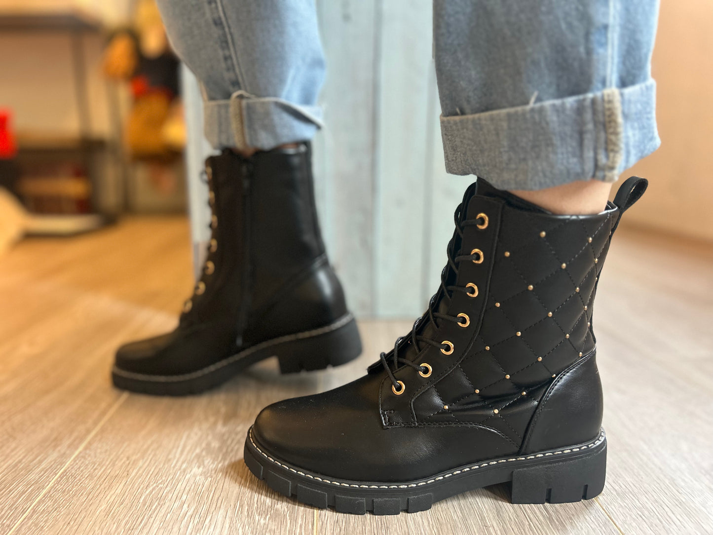 Lunar Napier Black Boot - size 3, 4, 5 & 7