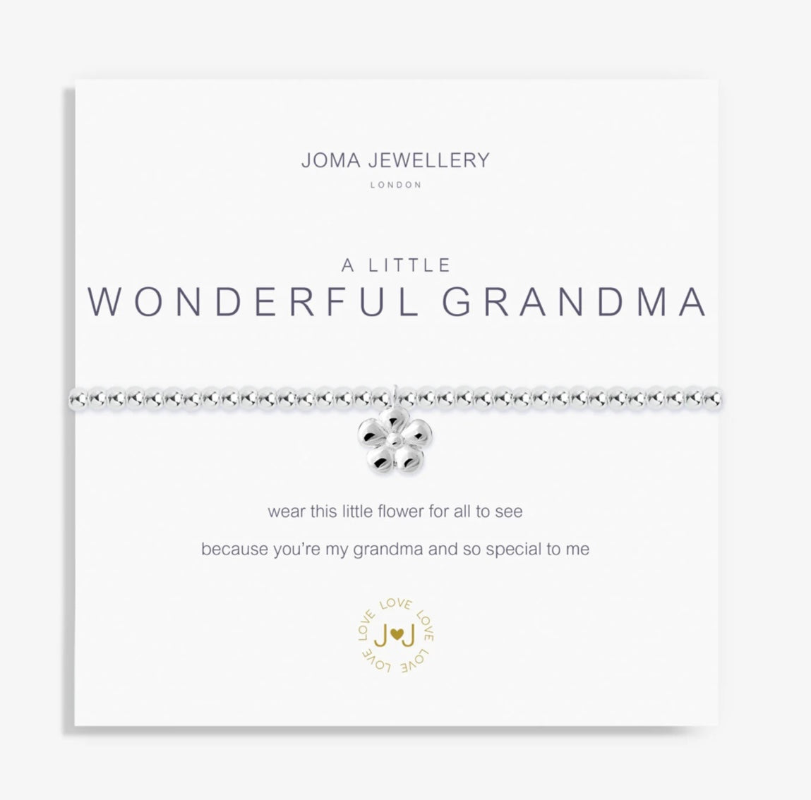 Joma A Little Wonderful Grandma Flower Bracelet