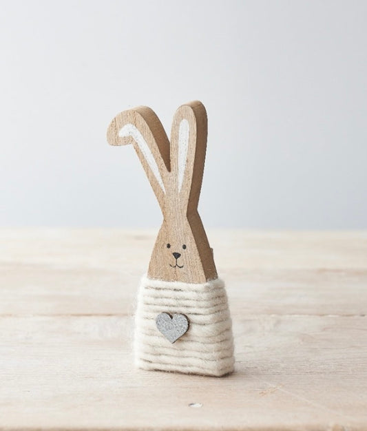 Wooden Bunny - Heart