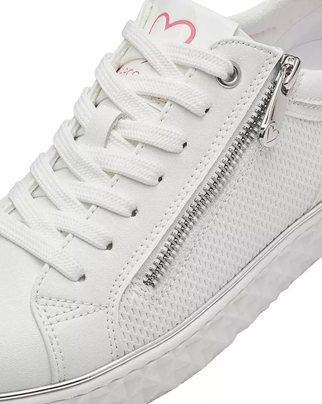 Marco Tozzi White/ Pink Trainer - 36 left