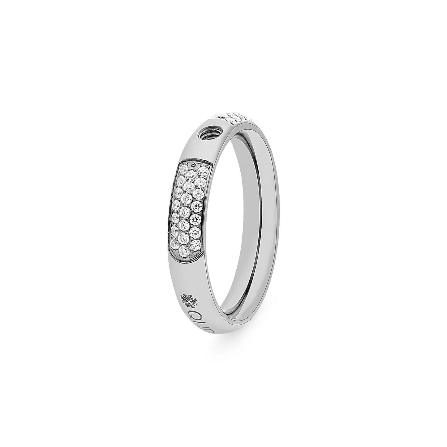 Qudo Deluxe Pave Ring - size 50 left