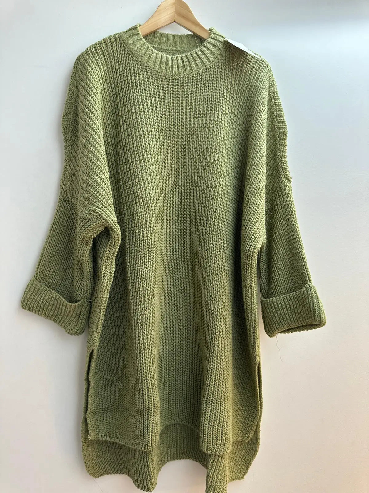 Apple Green Long Sweater- One Size