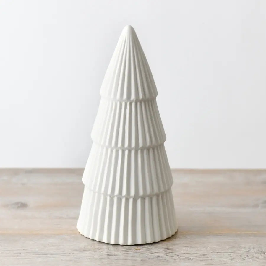 Shiny White Ceramic Tree- 24cm - Bluebell and Willow