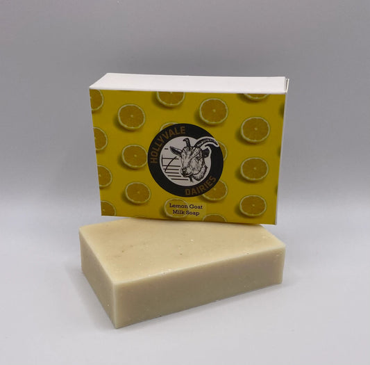 Lemon Goat Milk Soap Bar by Hollyvale Dairies