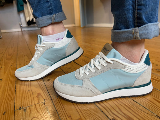 Woden Ronja Trainers - Ice blue/grey Size 37 left