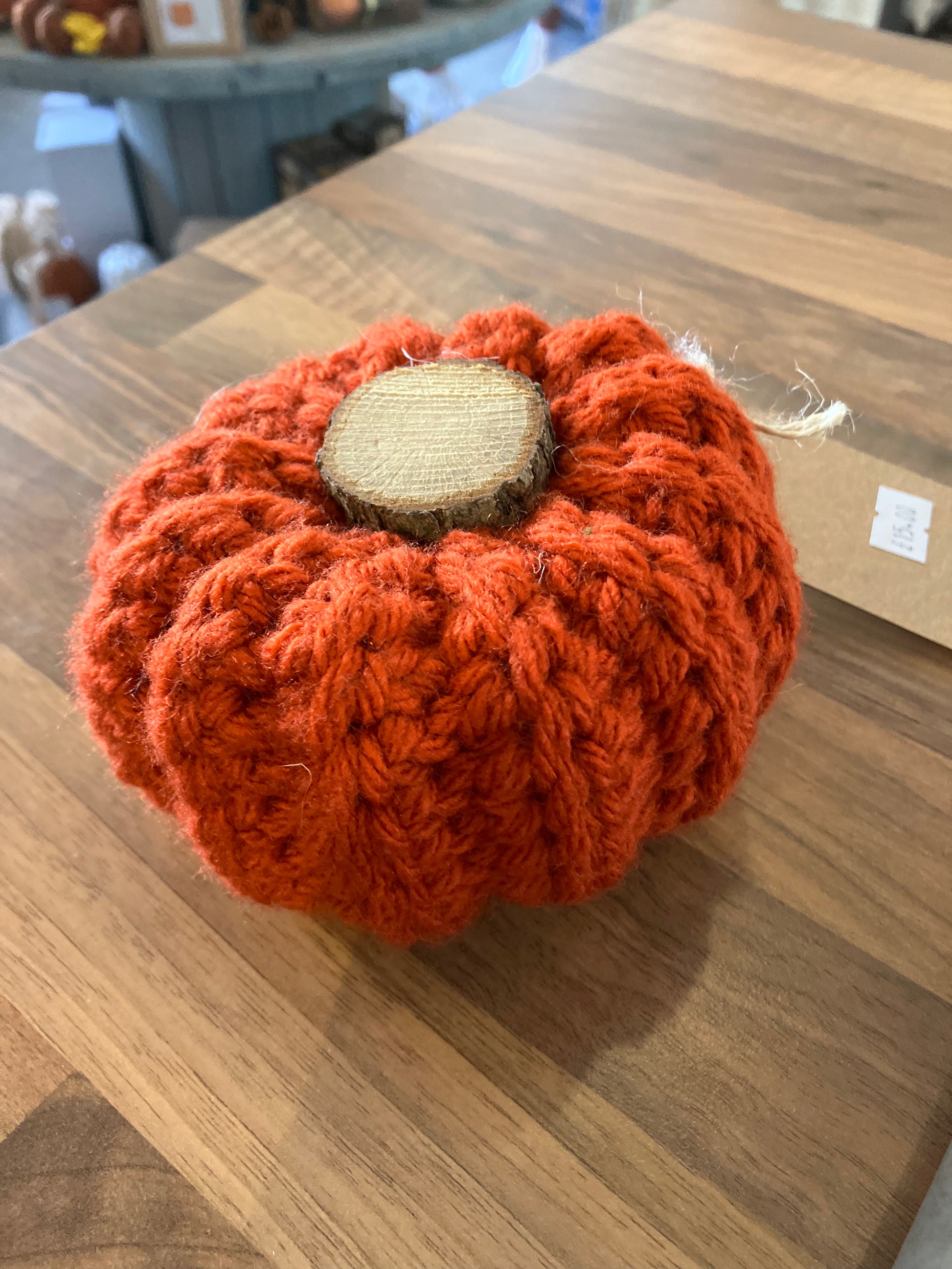 Crocheted Pumpkin- Dark Orange - Bluebell and Willow