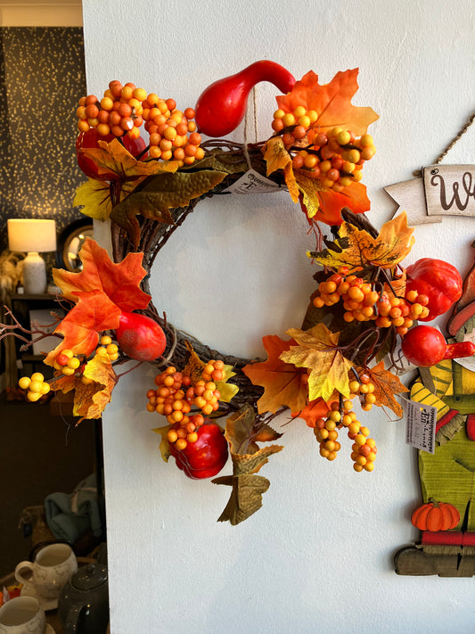 Small Autumn Berry Wreath - Bluebell and Willow