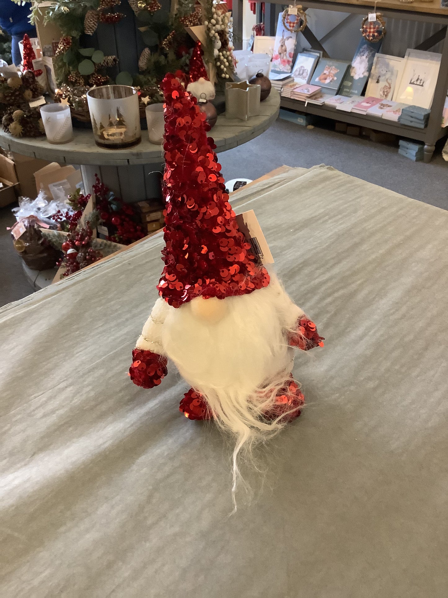 Red Sparkle Gnome - Bluebell and Willow