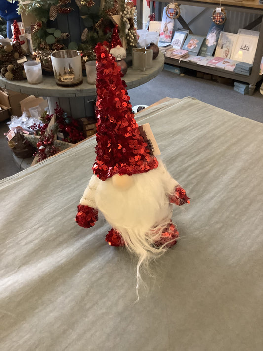 Red Sparkle Gnome - Bluebell and Willow