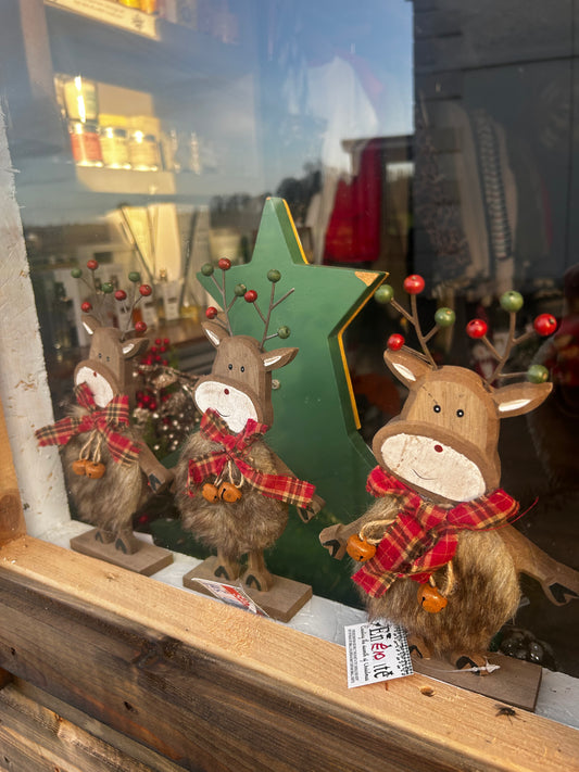 Joyful Reindeer Figure - Bluebell and Willow