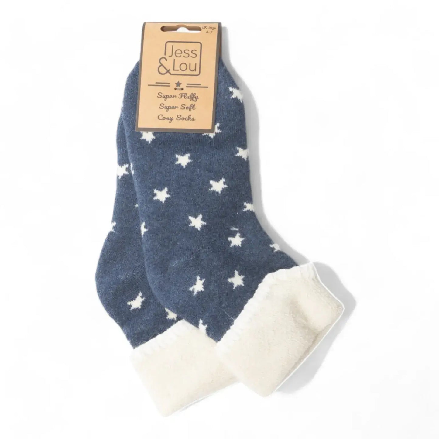 Star Cosy Cuff Socks : Pink