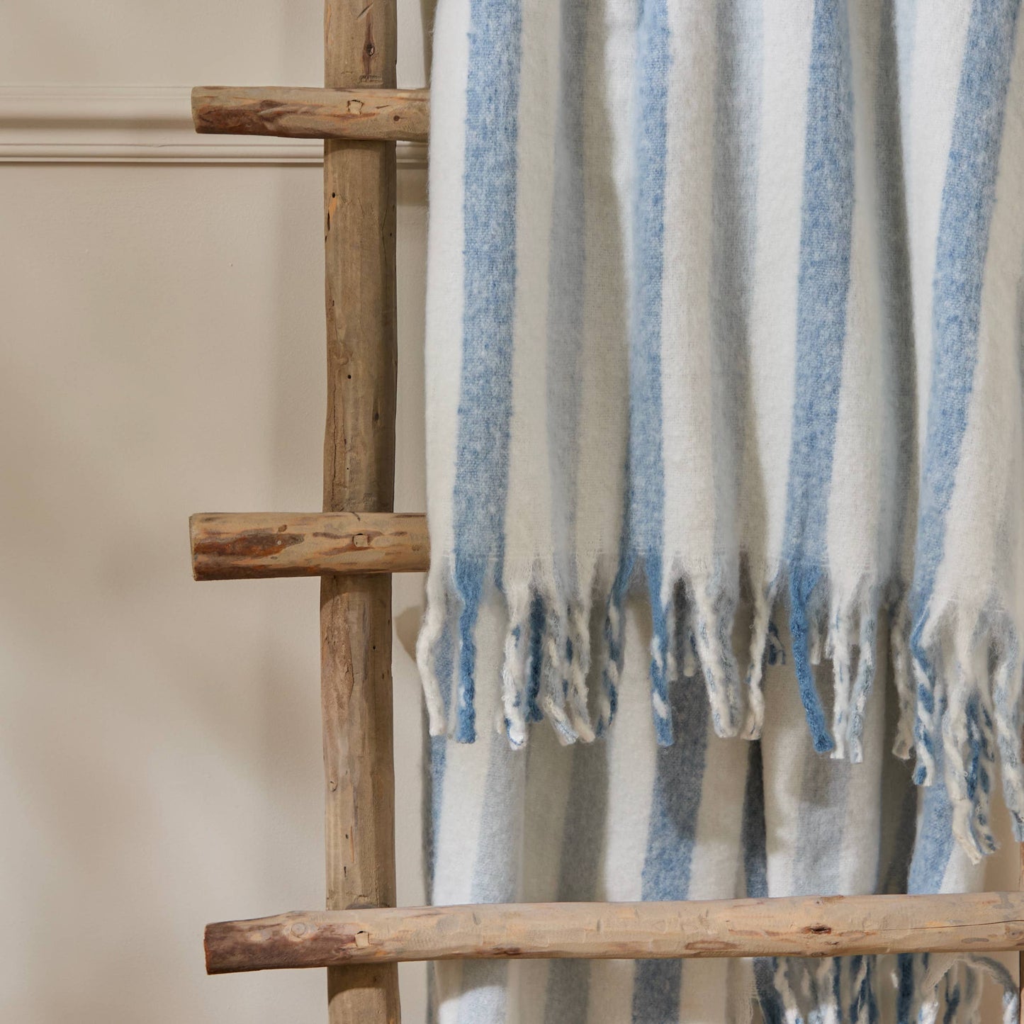 Beechwood Woven Stripe Throw Sky Blue - Bluebell and Willow