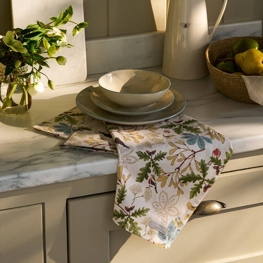 Orchard Birds Tea Towel