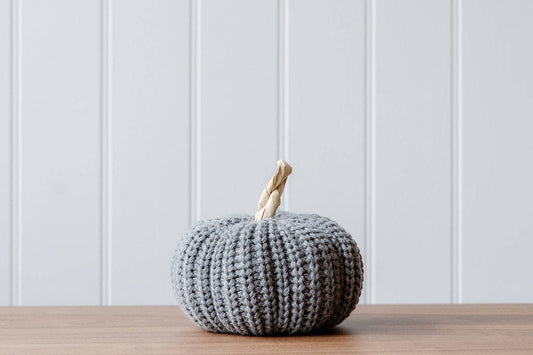 Grey Wool Pumpkin