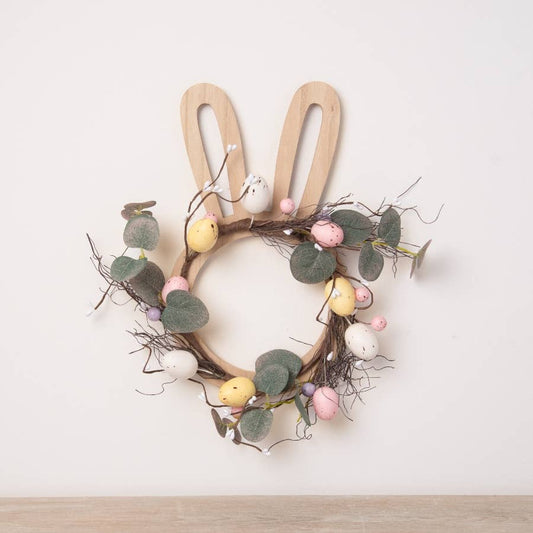 Easter Rabbit Wreath 29cm - Bluebell and Willow