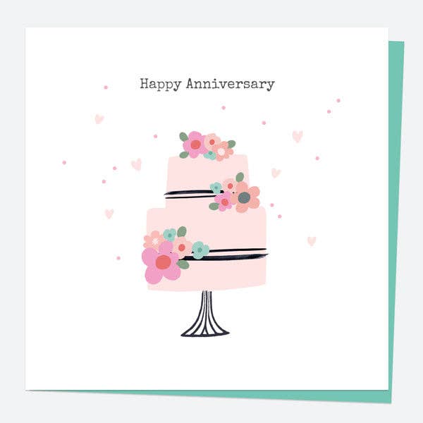 Anniversary Card - Anniversary Icons - Cake