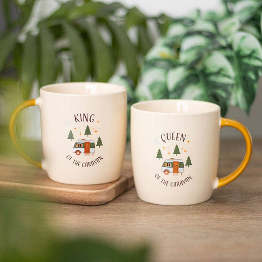 Camping King and Queen Couples Mug Set - Bluebell and Willow