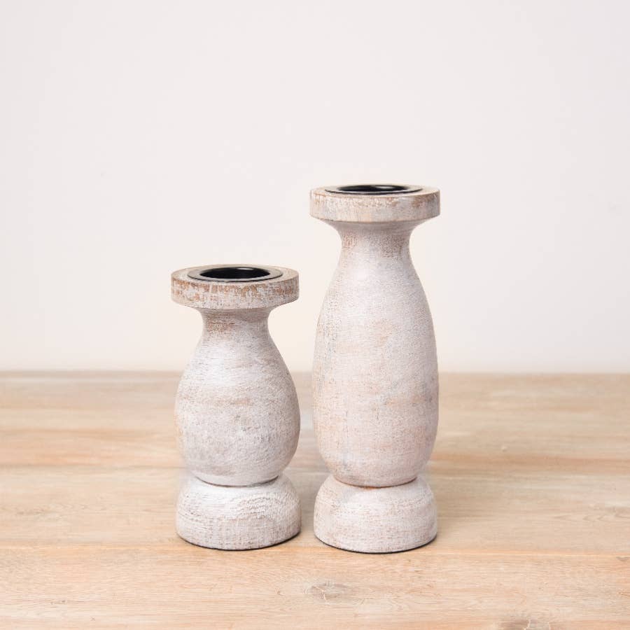 Pillar Candle Holder, 15cm - Bluebell and Willow