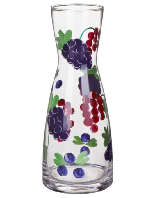 Hand Painted Carafe -Berries