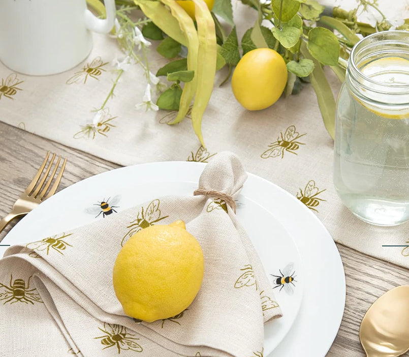 Sophie Allport Linen Table Runner- Bees