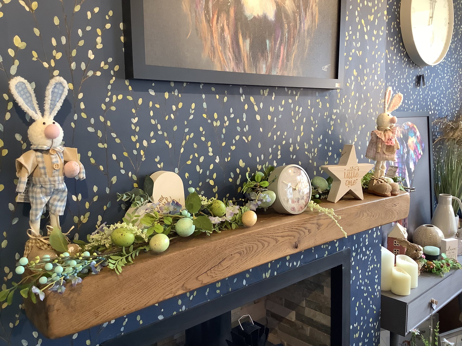 Blue Blossom Egg Garland - Bluebell and Willow